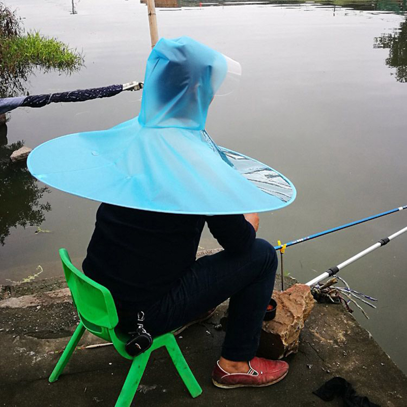 Fishing Equipment Jet - Chapeau parapluie pliable d'extérieur, anti-pluie, anti-soleil,